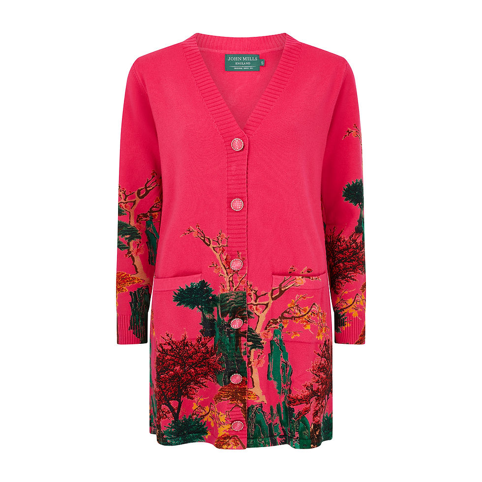 Thumbnail: JM24-Longline Cardigan-Magenta