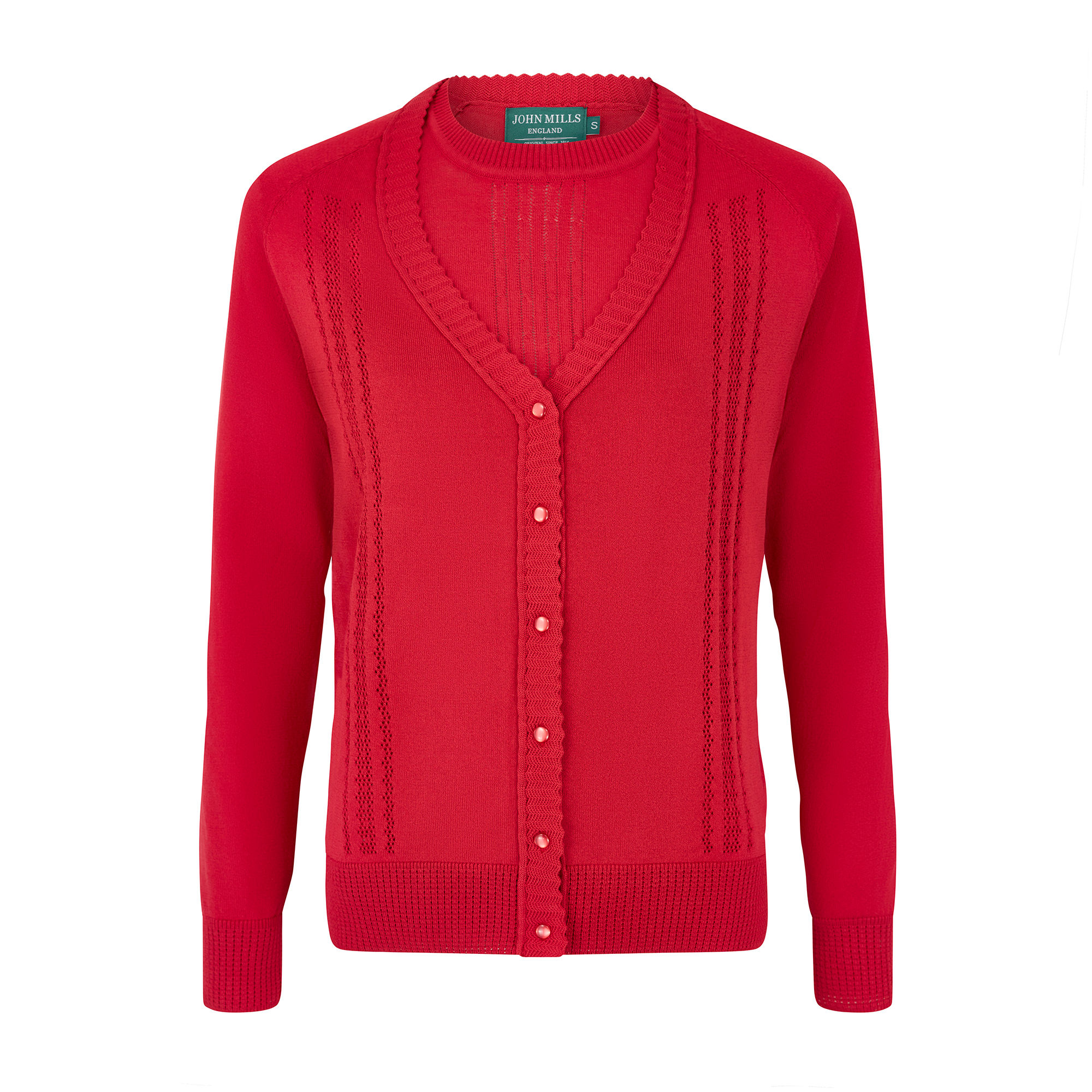 JM42 Cardigan and T-shirt Set-Red
