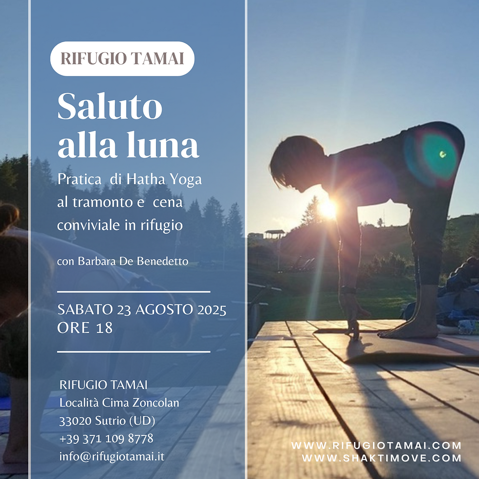 Saluto alla Luna in rifugio