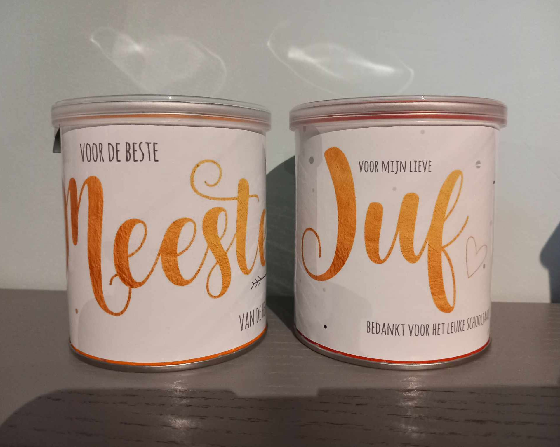 Pringels voor JUF of MEESTER