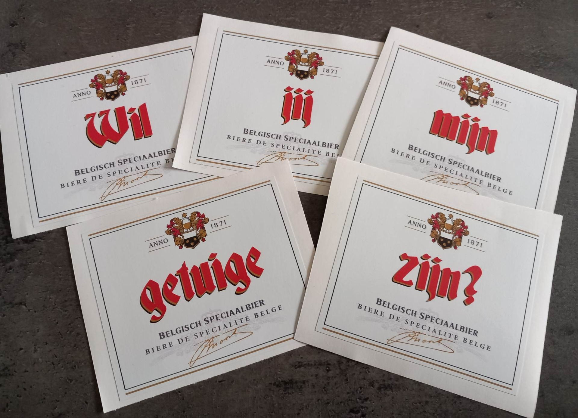 5 DUVEL Etiketten: Wil jij mijn getuige zijn?