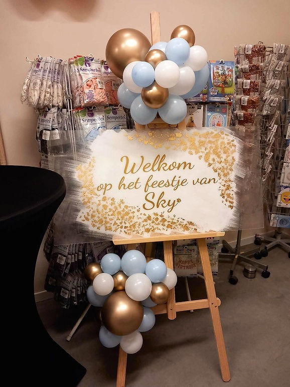 Thumbnail: Welkomstbord met alle opties naar dit voorbeeld! (Excl. waarborg van 30 euro)