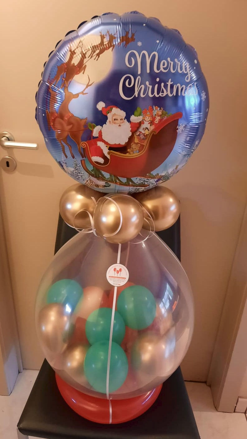 Thumbnail: KERST ballon met folieballon