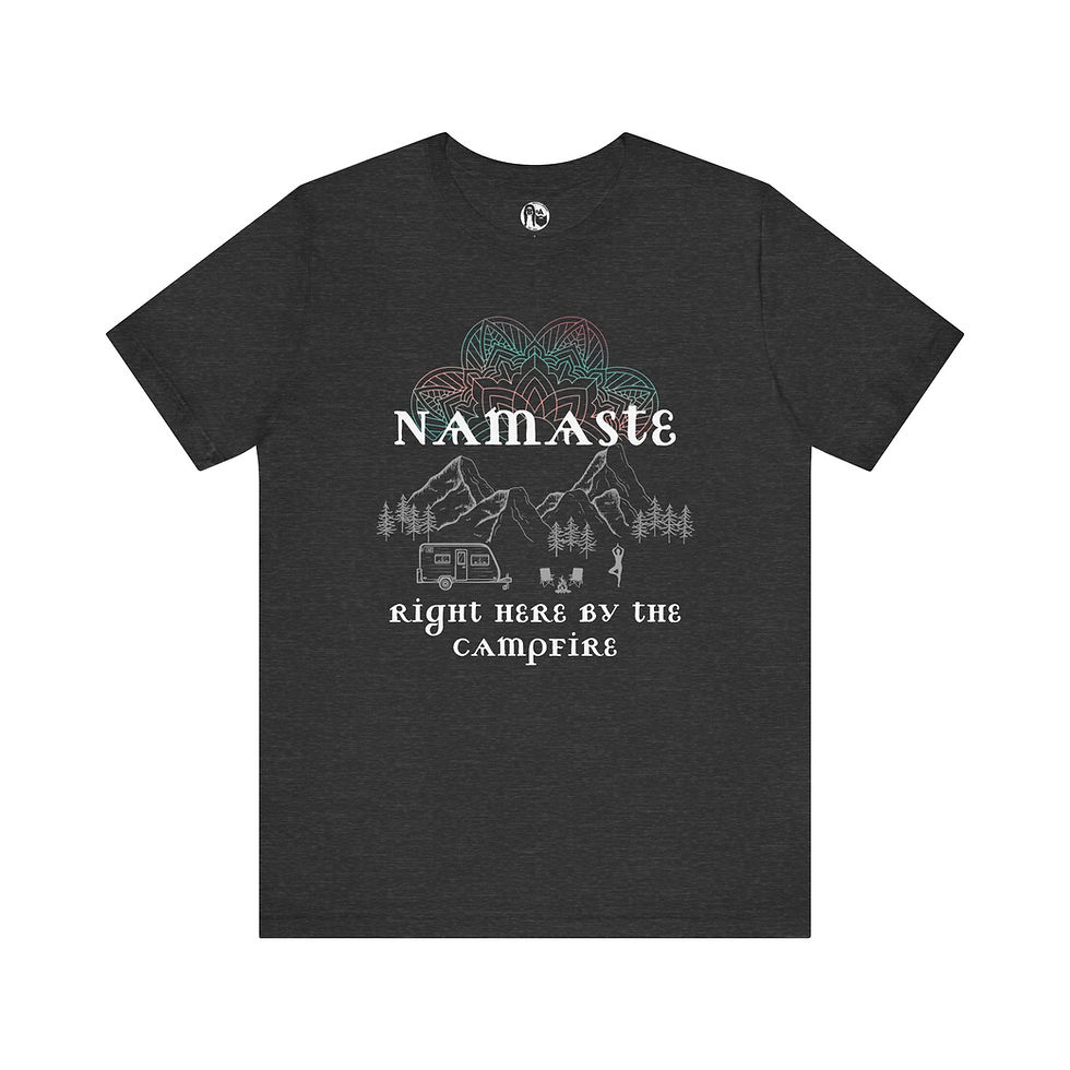 Thumbnail: Namaste by the Campfire Unisex Bella+Canvas Jersey Tee