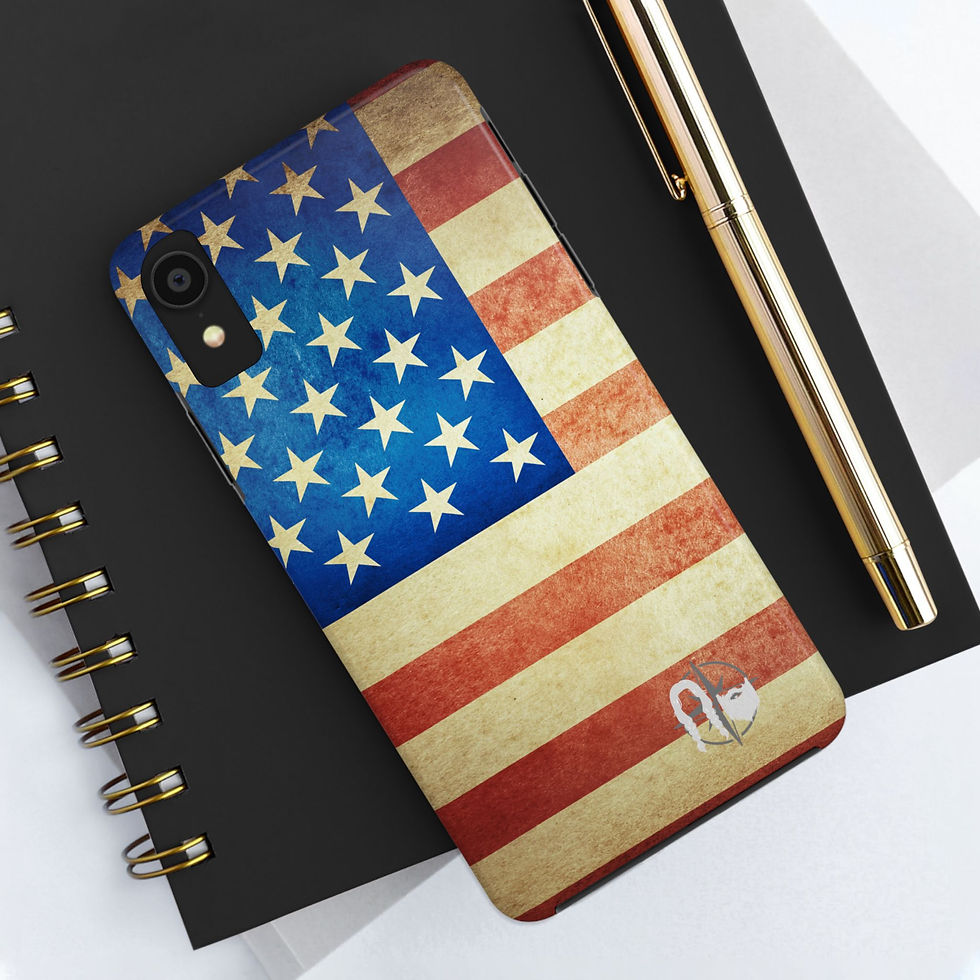 Thumbnail: B&A American Flag Tough Phone Case
