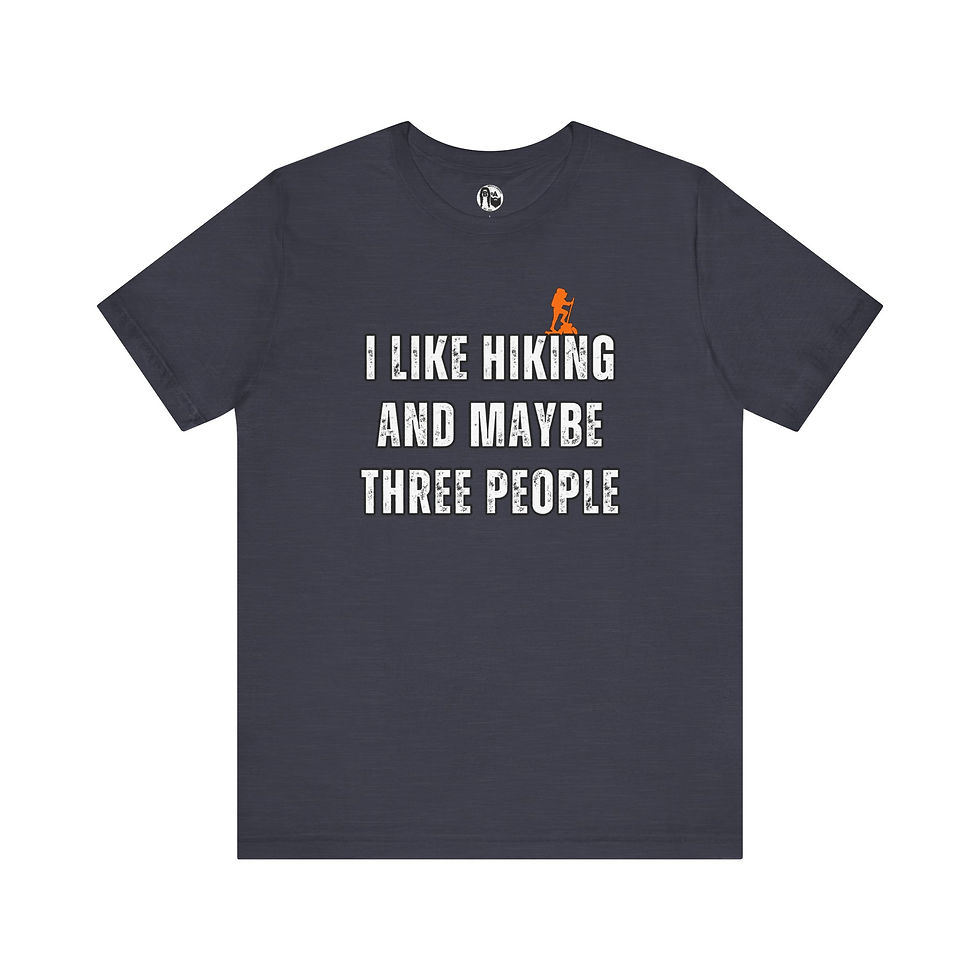 Thumbnail: I Like Hiking Unisex Bella+Canvas Jersey Tee