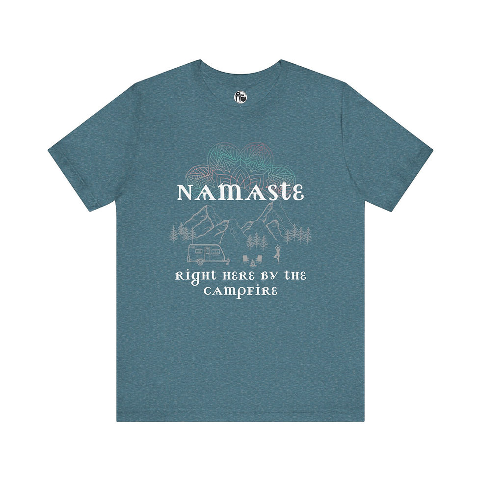 Thumbnail: Namaste by the Campfire Unisex Bella+Canvas Jersey Tee