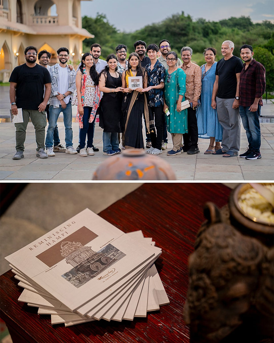 book launch reminiscing hampi
