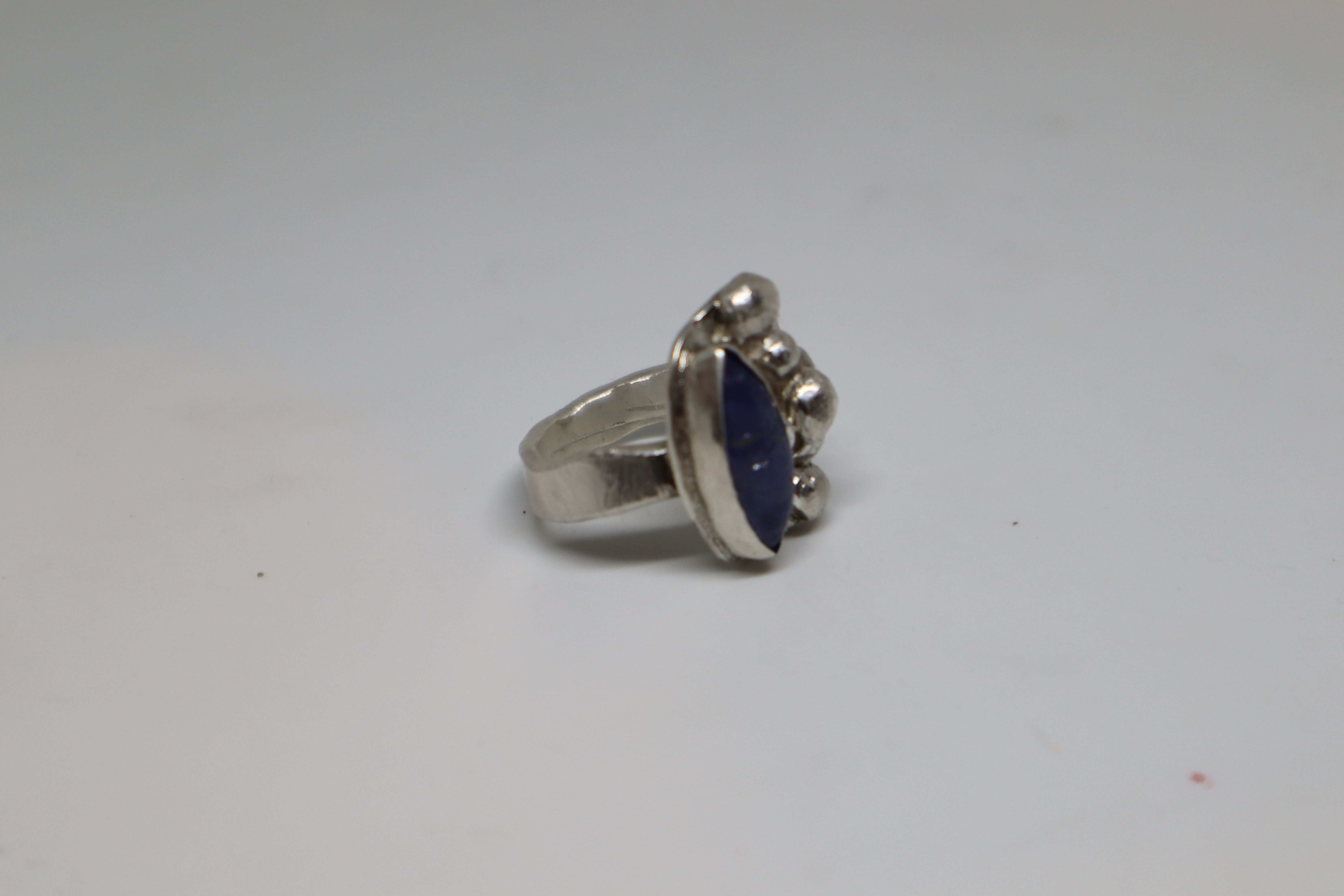 GAANA tanzanite marquise ring silver 999