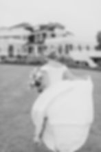 coastal bride in black and white at frenchs point - maine wedding