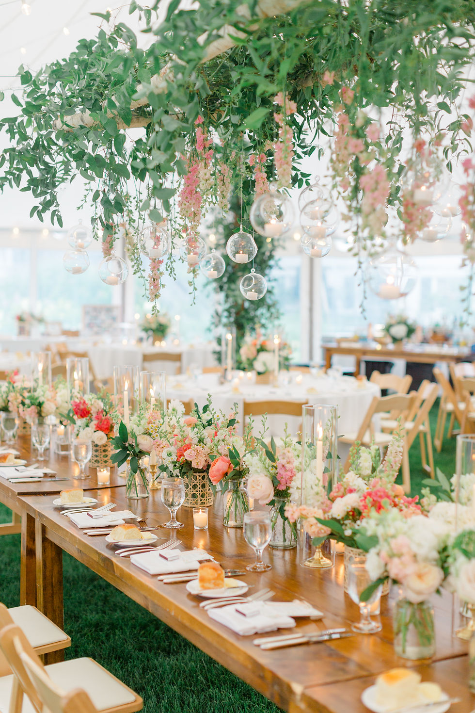 floral and rattan vermont wedding design by new england wedding photographer and videographer