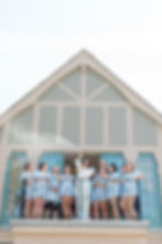 bar harbor club - coastal maine wedding photographer - bridesmaids champagne pajamas