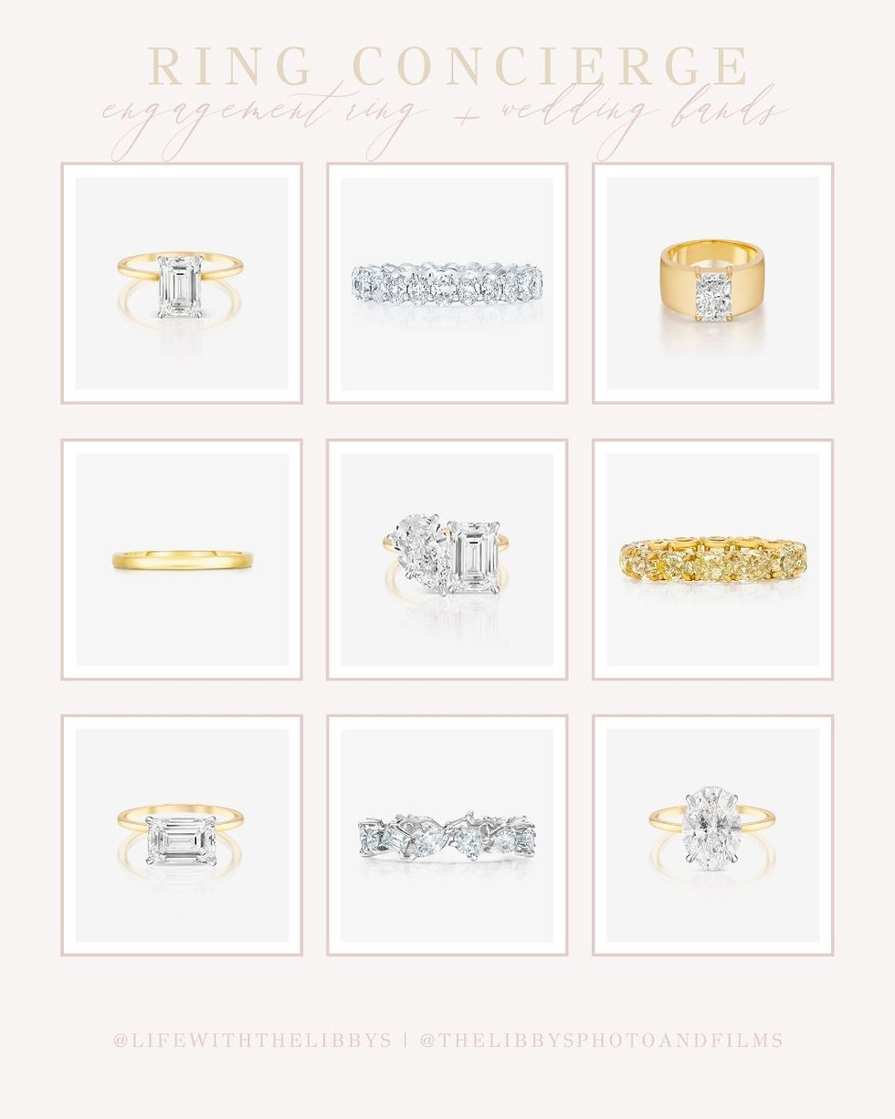 engagement rings and wedding bands from ring concierge