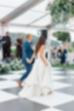 bar harbor club - coastal maine wedding photographer & videographer - clear frame tent design first dance