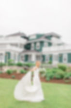 coastal bride at frenchs point - maine wedding