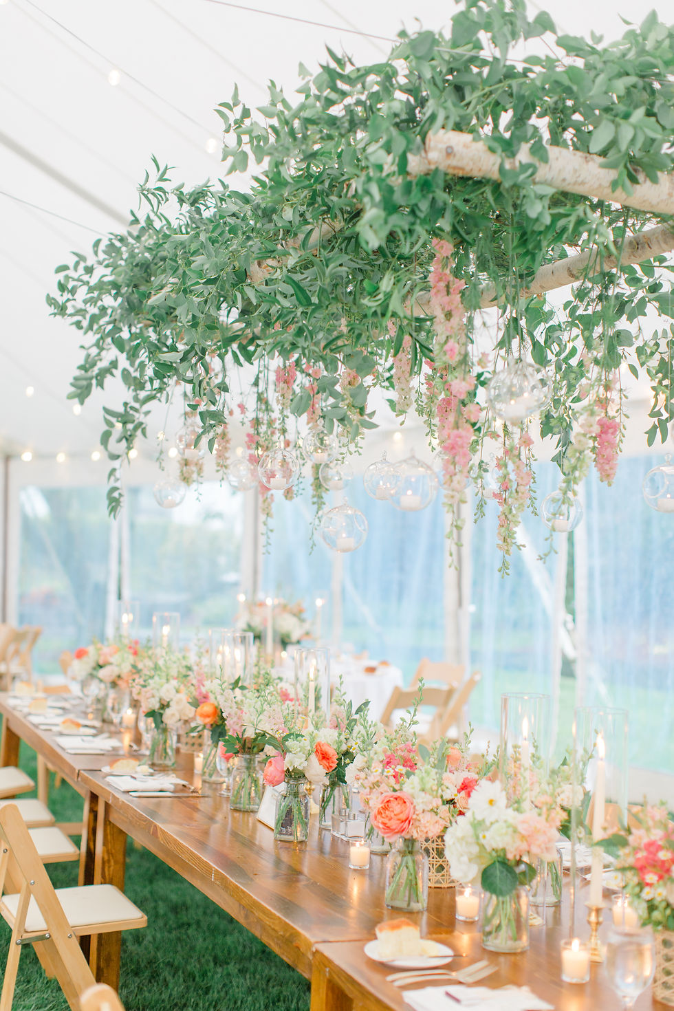 floral and rattan vermont wedding design by new england wedding photographer and videographer