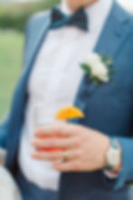 bar harbor club - coastal maine wedding photographer & videographer - groom drink