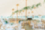 coastal seacoast new hampshire tented wedding with blue and rattan photo and video
