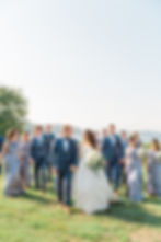 bar harbor club - coastal maine wedding photographer & videographer - wedding party in blue