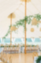 coastal seacoast new hampshire tented wedding with blue and rattan photo and video