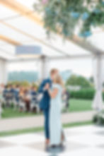 bar harbor club - coastal maine wedding photographer & videographer - clear frame tent - mother son dance