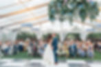 bar harbor club - coastal maine wedding photographer & videographer - clear frame tent design first dance