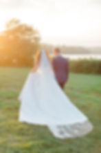 bar harbor club - coastal maine wedding photographer & videographer - couple sunset portraits