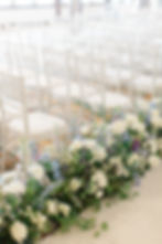 bar harbor club - coastal maine wedding photographer & videographer - indoor ceremony design