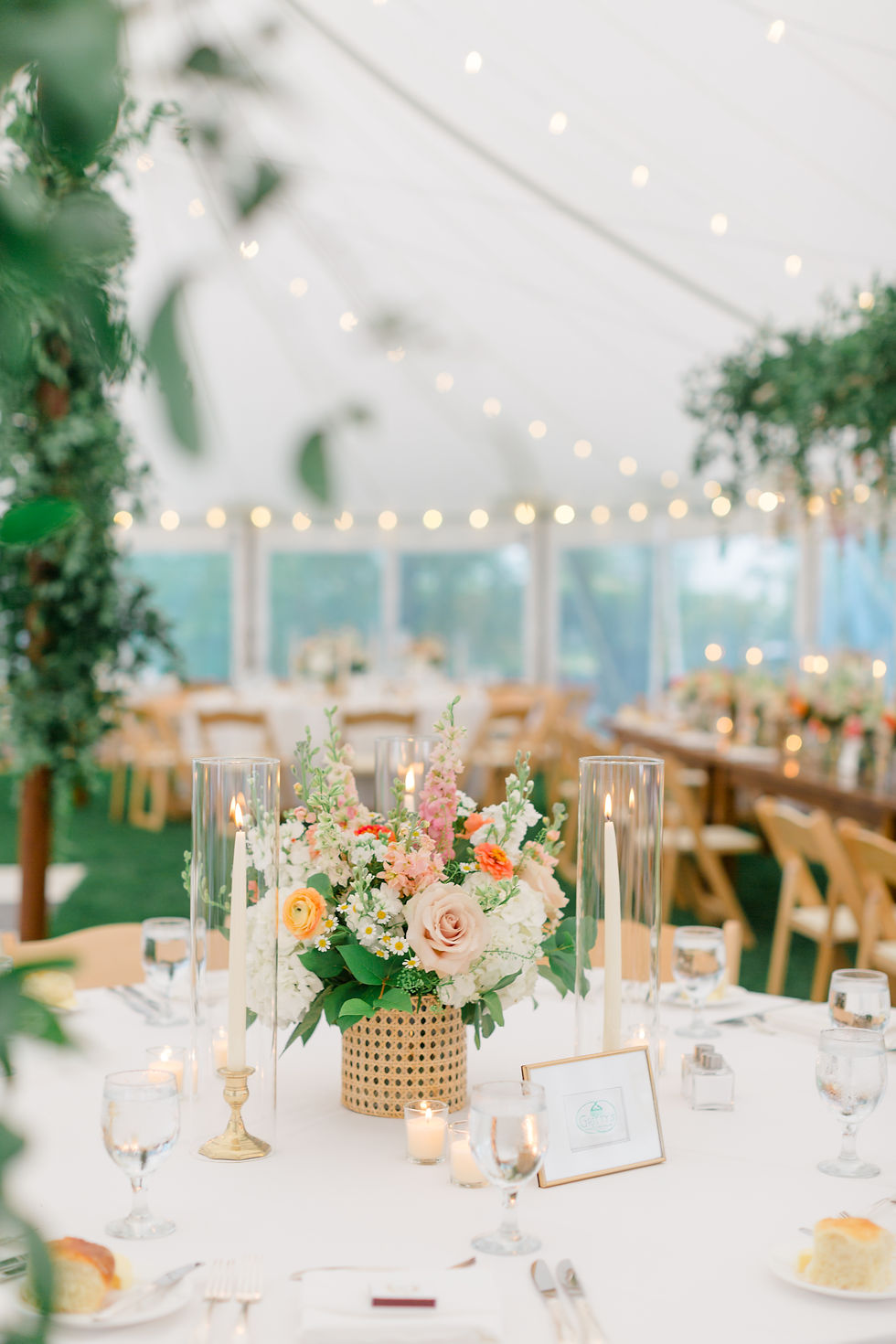 floral and rattan vermont wedding design by new england wedding photographer and videographer