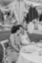 bar harbor club - coastal maine wedding photographer & videographer - clear frame tent - bride and bridesmaid