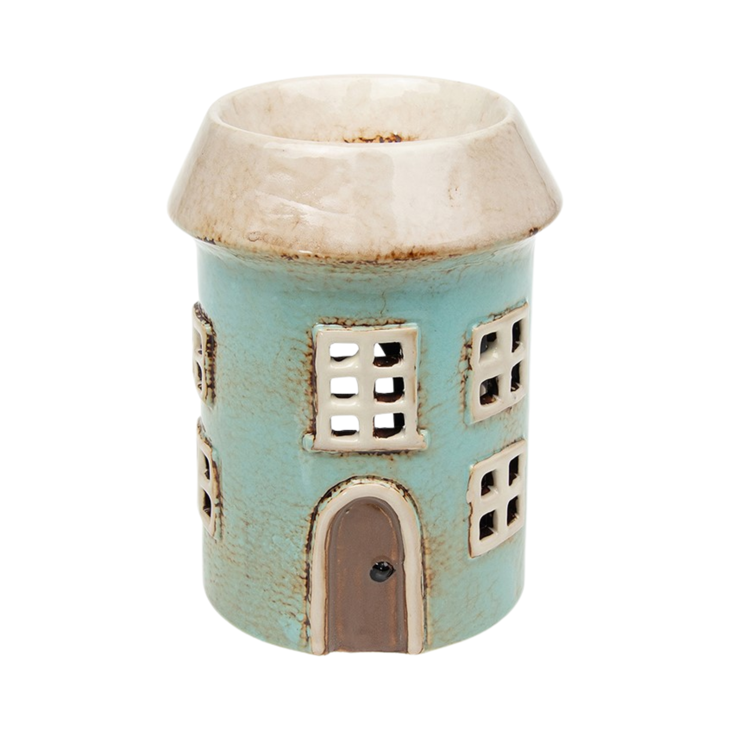 Aqua Pottery House Wax Melt Burner