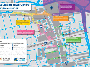Improvement works to key town centre gateway are underway