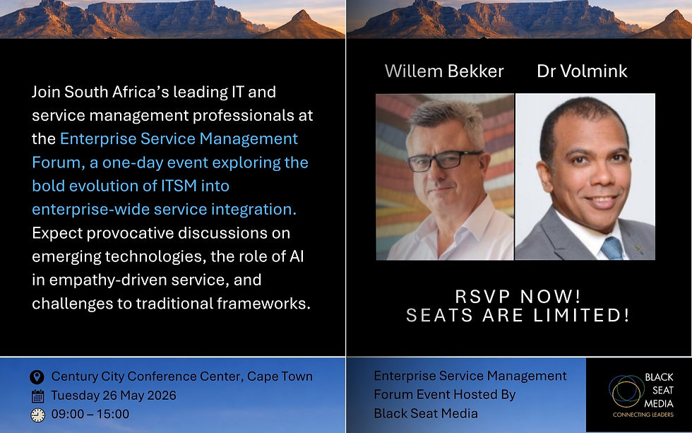 ENTERPRISE SERVICE MANAGEMENT FORUM EVENT