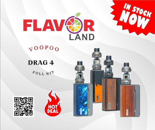 DRAG 4 kit VOOPOO| دراج 4 مود من فوبو | Flavor Land