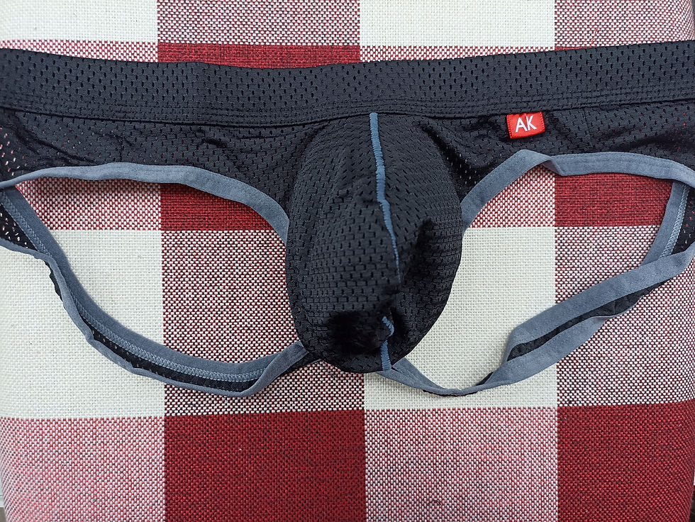 Miniatura: Jockstrap Negro con gris