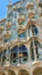 View in Barcelona, Spain at the building Casa Batlló