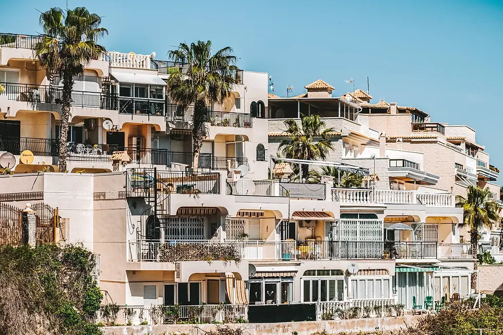 View of properties in Spain with landscape
