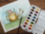Watercolor and Wine: Vintage Watering Can