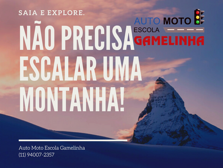 Aqui na Auto Moto Escola Gamelinha você não precisa subir a montanha!