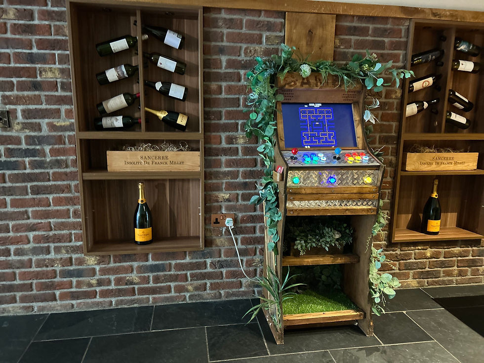Rustic arcade machine