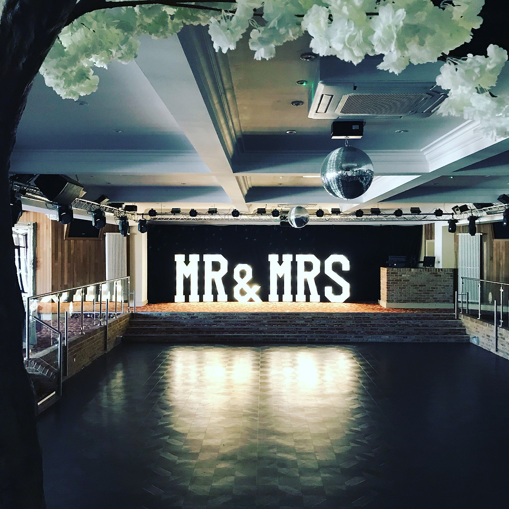 Giant Letters at the Old Thorns Hotel