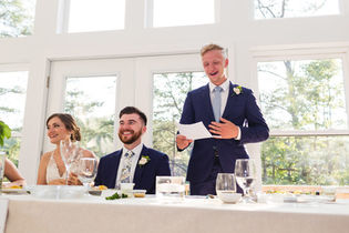 Groom giving a speech
