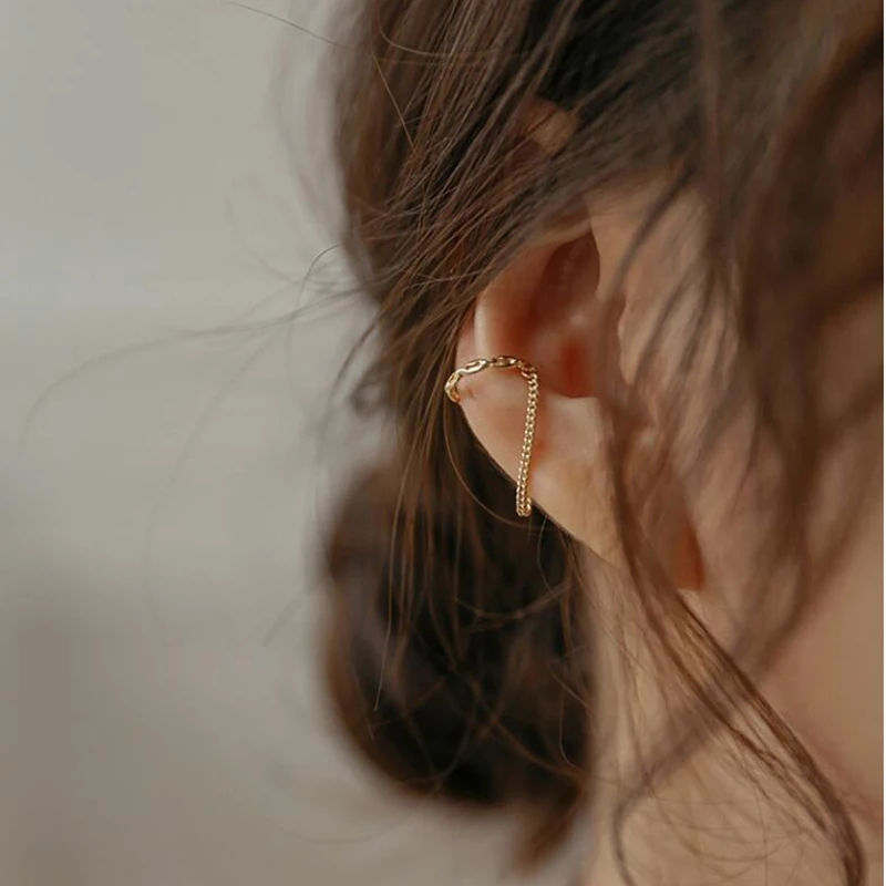 Thumbnail: 1 Pc Fashion Minilist No Piercing Ear Cuff Earrings for Woman Fake Piercing Earc