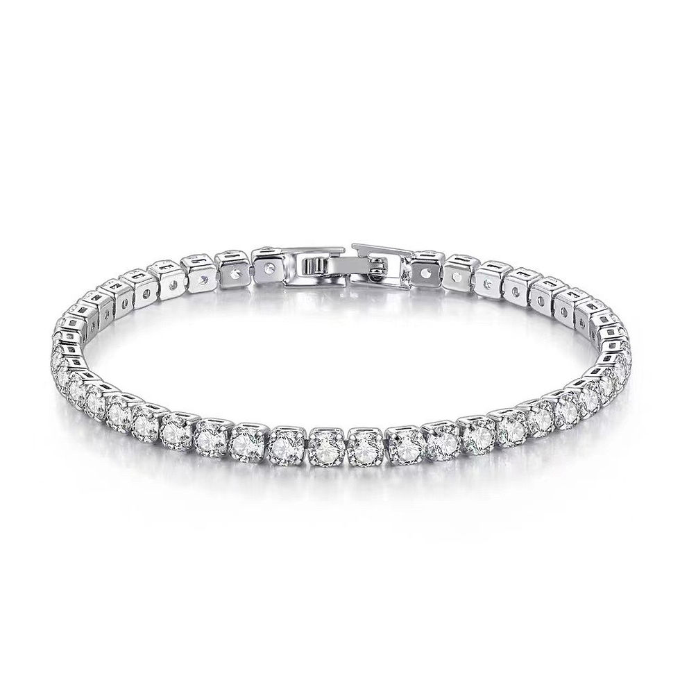 Thumbnail: Luxury Tennis Bracelet – Sparkling Zirconia & Sterling Silver Design