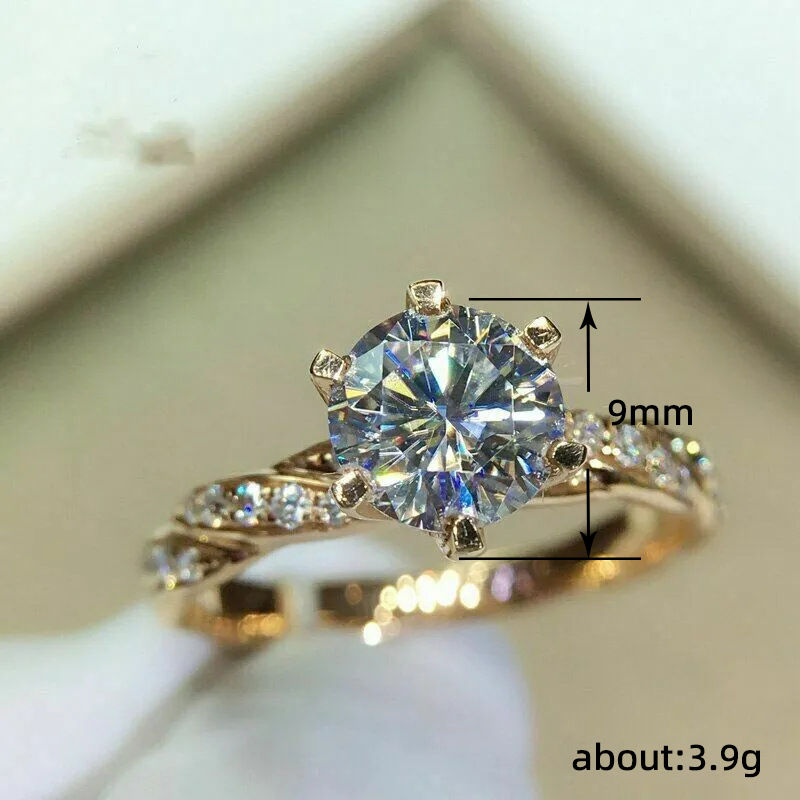 Thumbnail: Luxury Solitaire Ring with Cubic Zirconia
