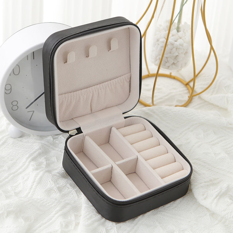 Thumbnail: Travel Jewelry Organizer Case – Portable Jewelry Storage Box for Rings, Earrings