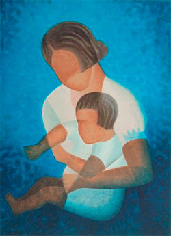 LA BAMBIN DANS SES BRAS