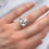 Thumbnail: Natural Pearl AAA Freshwater Cluster Silver Ring