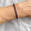 Thumbnail: Genuine Blue Sapphire AAA Quality Square Cut Tennis Silver Bracelet