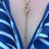 Thumbnail: Sterling Silver Gold Vermeil Love Knot Popcorn Chain Tassel Necklace